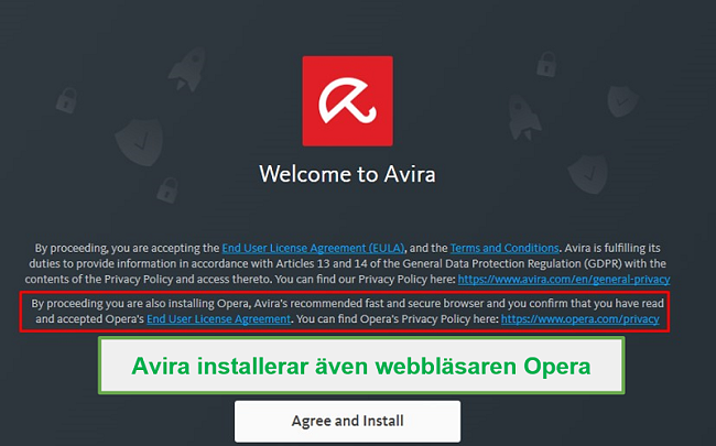 Avirra är förpackat med Avira