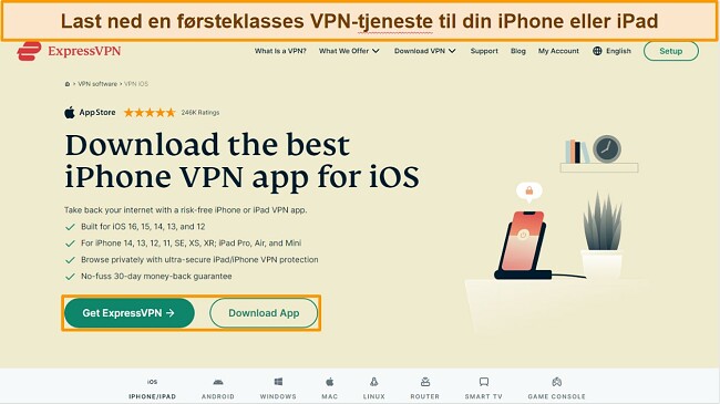 Skjermbilde som viser steg for steg hvordan du endrer Pokémon GO-plasseringen. Last ned ExpressVPN til iPhone eller iPad