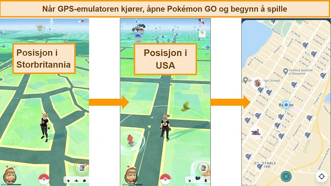 Slik endrer du Pokémon GO-plasseringen: Åpne Pokémon GO og begynn å spille