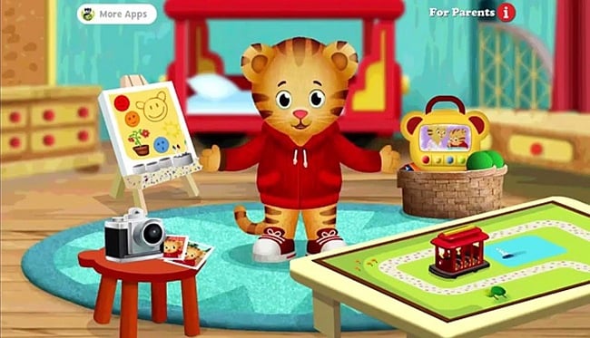 Screenshot of the Daniel Tiger Grr-ific Feelings app