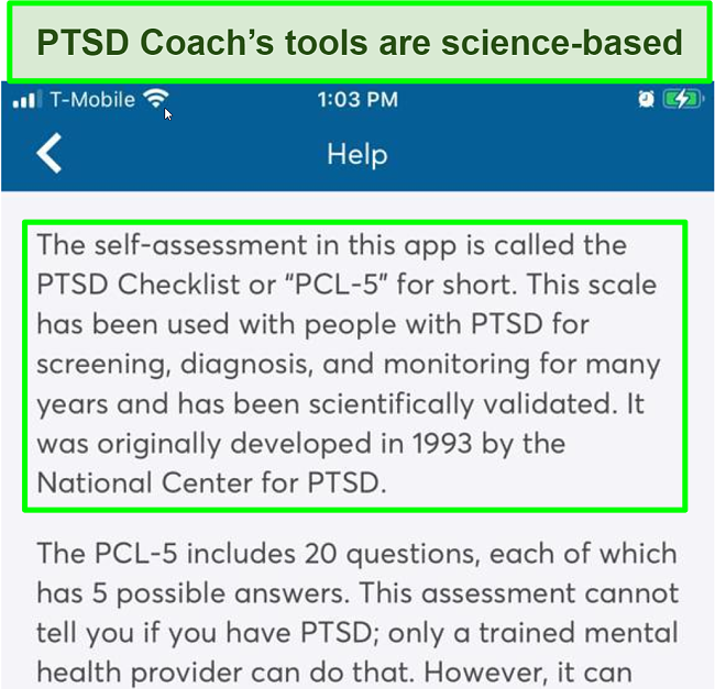 PTSD Coach's tools
