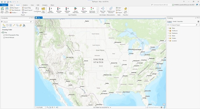 ArcGIS application screenshot