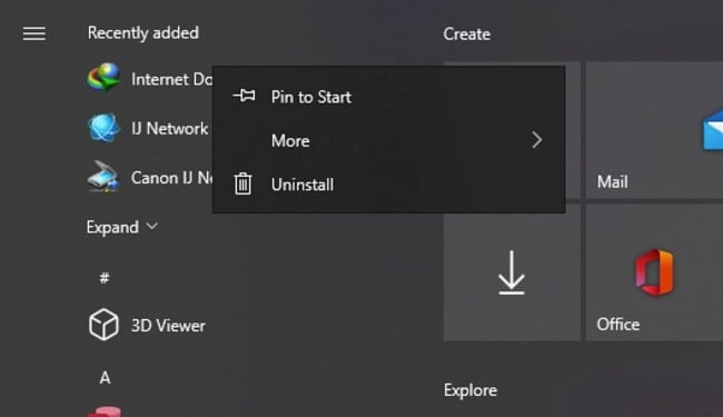 IDM Windows integration screenshot