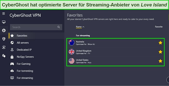 Anleitung zum Ansehen von Love Island UK im Ausland mit optimierten Streaming-Servern von CyberGhost