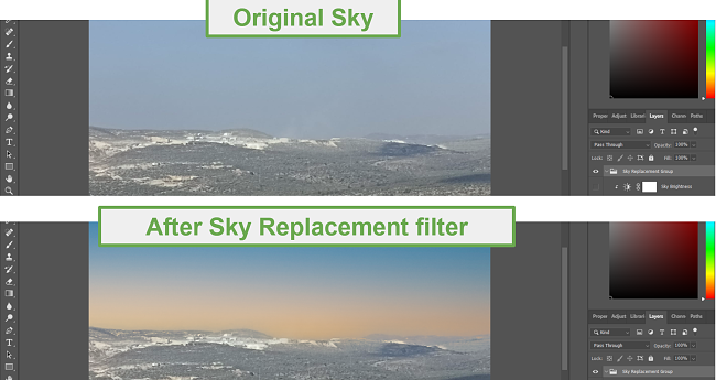 Sky Replacement Filter