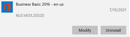 Uninstall Office