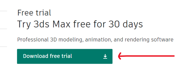 3DS Max free trial download