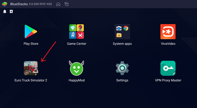 Screenshot of Euro Truck Simulator 2 Blue Stacks