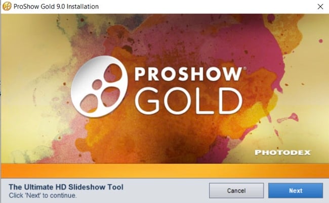 ProShow Gold installation screenshot