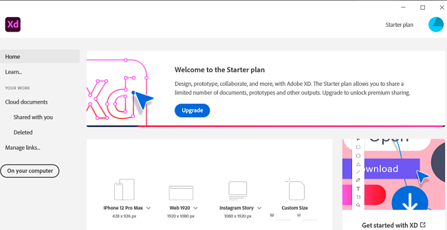 download adobe xd trial