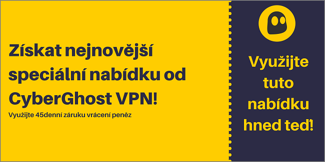 CyberGhost VPN slevový kupón