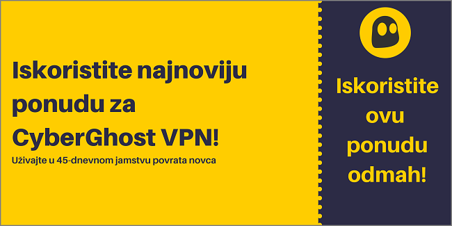 CyberGhost VPN kupon za popust