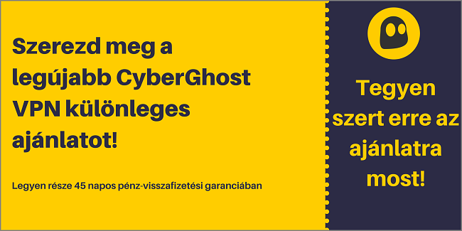 Érvényes CyberGhost kupon