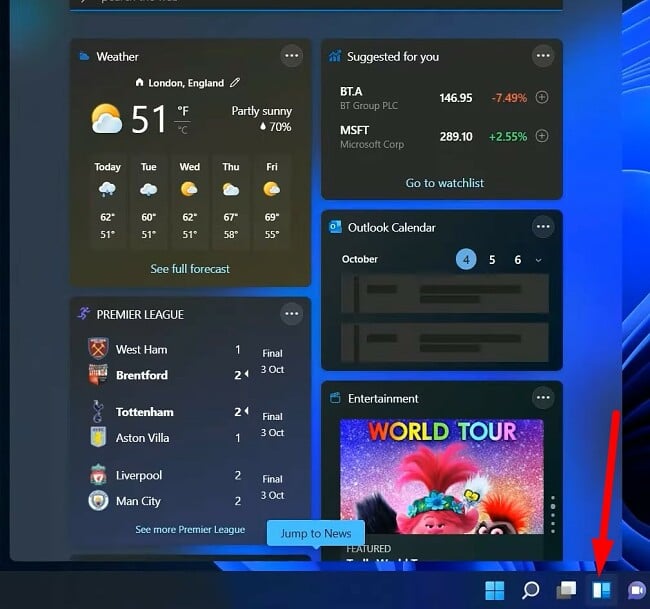 Windows 11 Widgets 