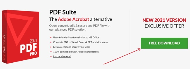 PDF suite official download page