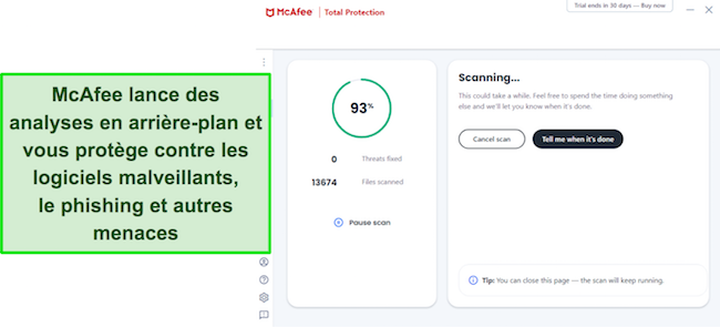 Le système avancé de prévention des menaces de McAfee protège votre téléphone contre le piratage