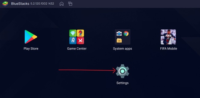 Bluestacks settings screenshot