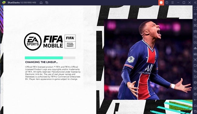 FIFA Mobile installation screenshot