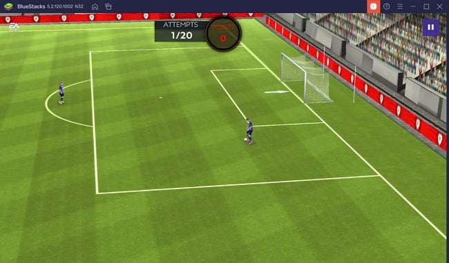Capture d'écran de l'interface du jeu FIFA Soccer
