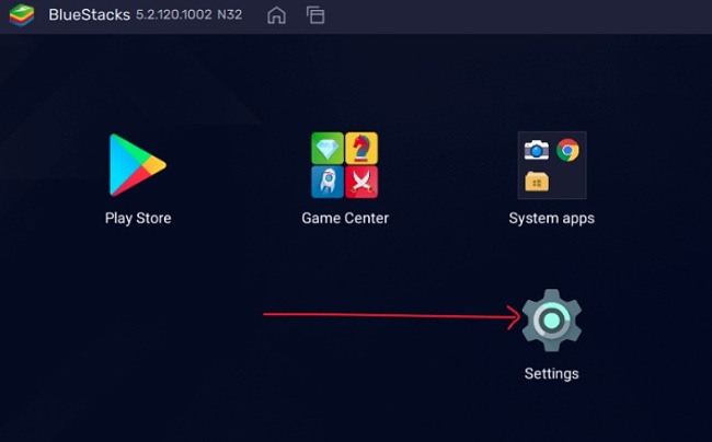 Five Nights at Freddy's 2 settings on Bluestacks