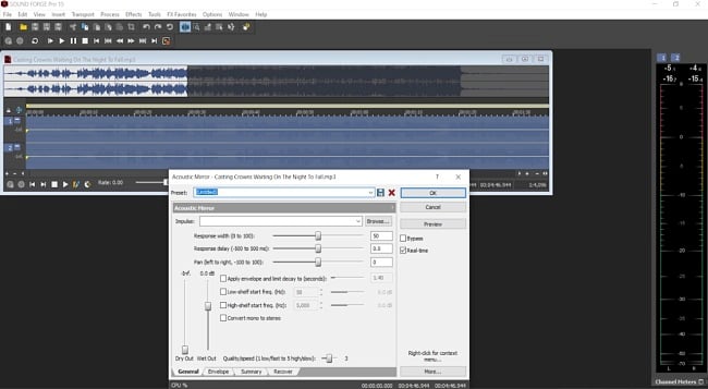 Magix Sound Forge Pro 15 user app interface settings