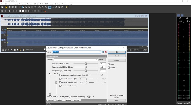 Magix Sound Forge Pro 15 user app interface settings