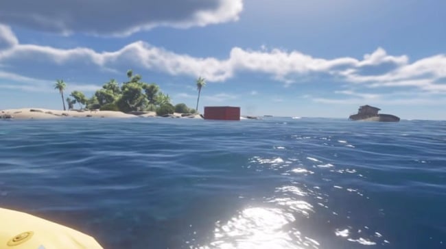 Stranded Deep game interface sea screenshot