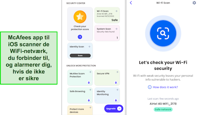 McAfee WiFi Security - Top gratis iOS-antivirusapp