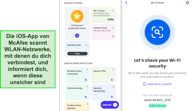 McAfee WiFi Security – Top kostenlose iOS-Antivirus-App