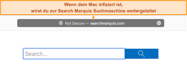 Screenshot der Suchmaschine Search Marquis