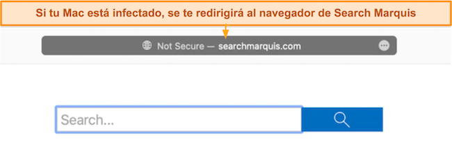 Captura de pantalla del motor de búsqueda Search Marquis