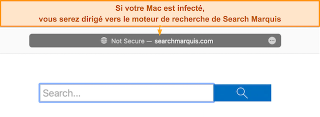Capture d'&eacute;cran du moteur de recherche Search Marquis