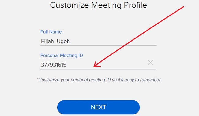 Bluejeans customize meeting profile