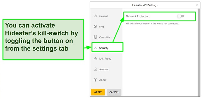 Activating Hidester's kill-switch