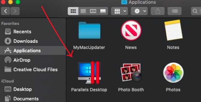 Parallels Desktop icon on MacOS