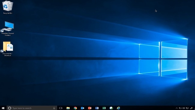 Parallels Desktop Windows 10 desktop screenshot