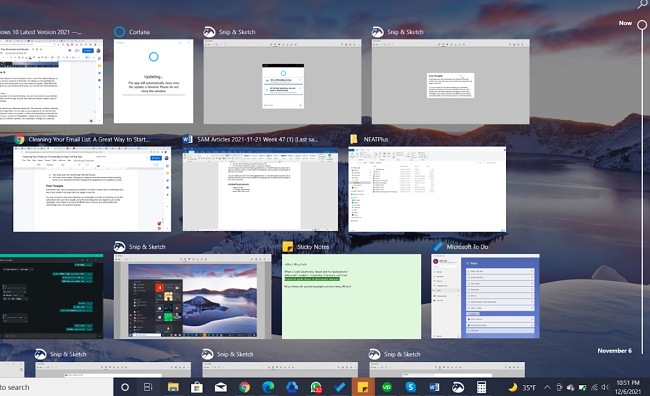 Windows 10 multiple desktops