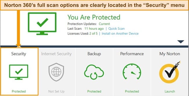 Norton's ability to accurately detect malware impressed me greatly