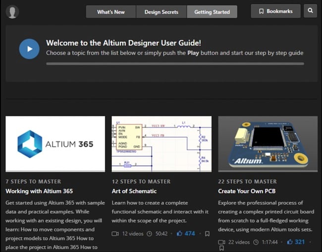 Altium Designer resource library screenshot