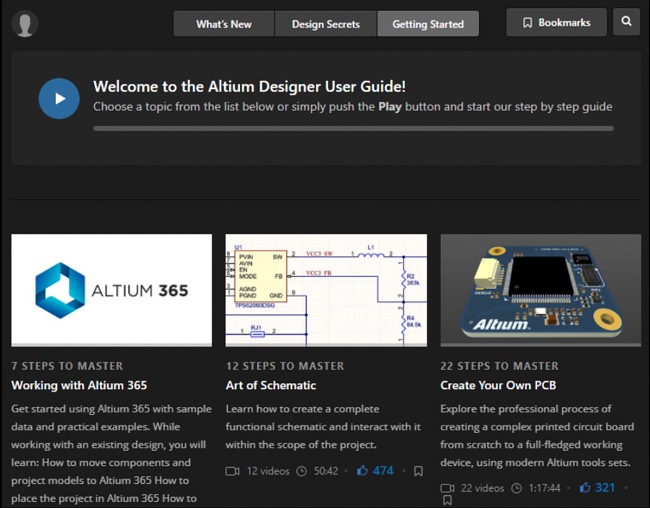 Altium Designer resource library screenshot