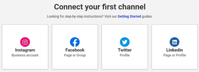 Buffer connect social media account screenshot