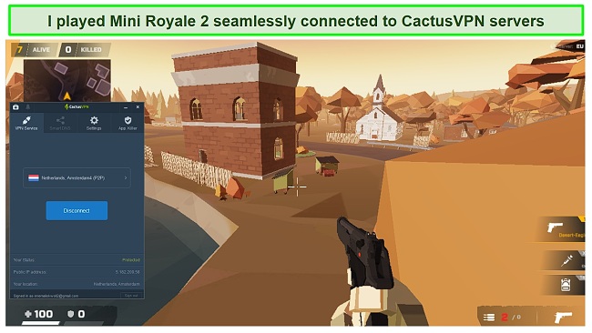 Screenshot gaming with CactusVPN