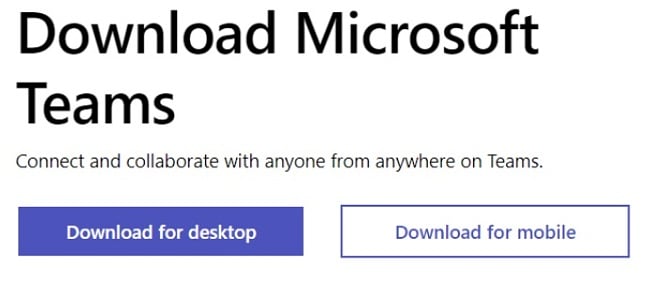 הורד צילום מסך של Microsoft Teams