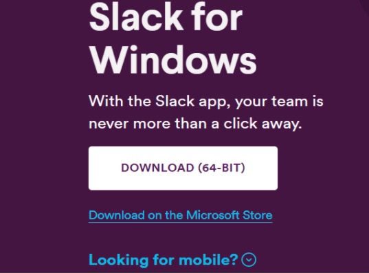 Slack for Windows screenshot