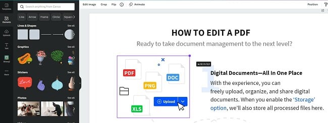 Canva PDF Editor