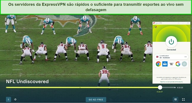 Como assistir ao Super Bowl com ExpressVPN streaming ITVx' ao fundo