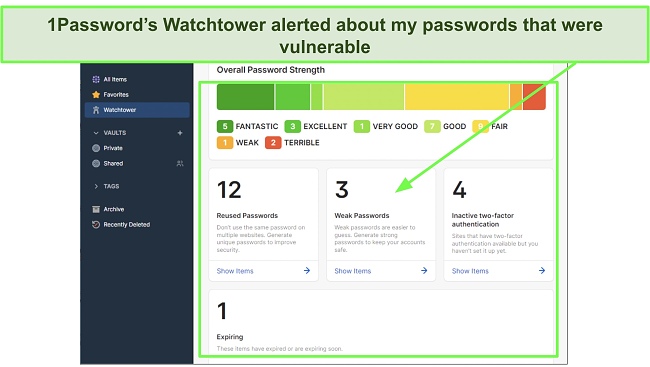 1Password has a Watchtower feature