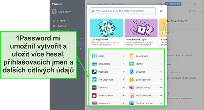 1Password usnadňuje přidávání hesel.