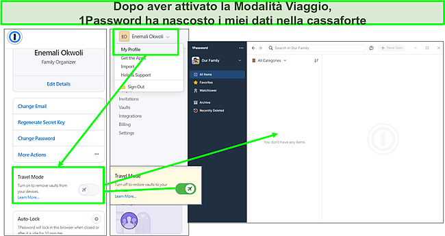 1Password ha TravelMode.