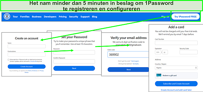 1Password is eenvoudig in te stellen.